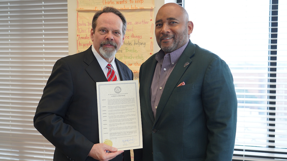 Photo for Albany Technical College Receives City Proclamation During 65th Anniversary Celebration