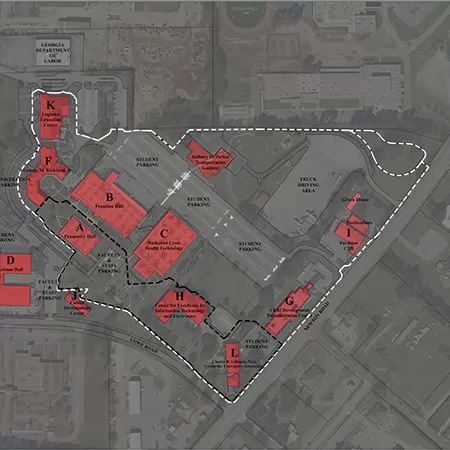 Walking trail map.