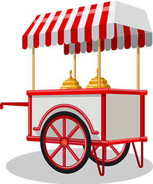 Vector design of cart.