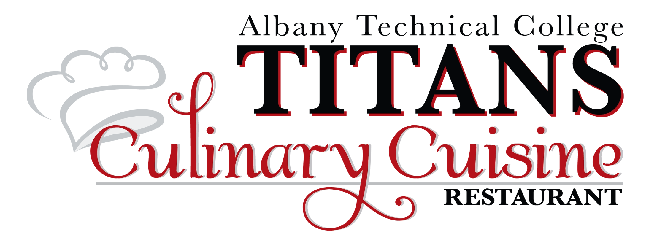 Albany Technical College Titans Culinary Cuisine Restaurant Logo.