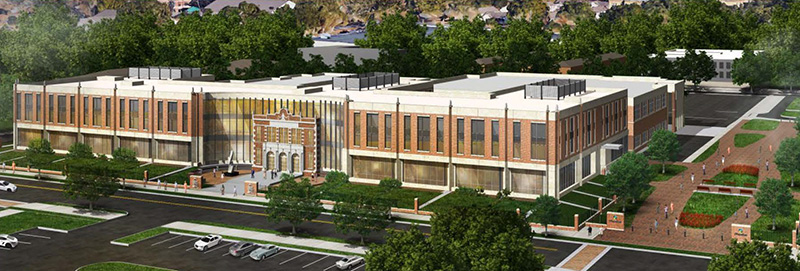 Artist Rendering External Building - Living and Learning Center.
