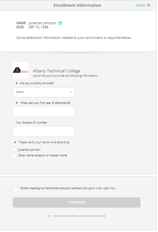 Student Information Example - Step 02