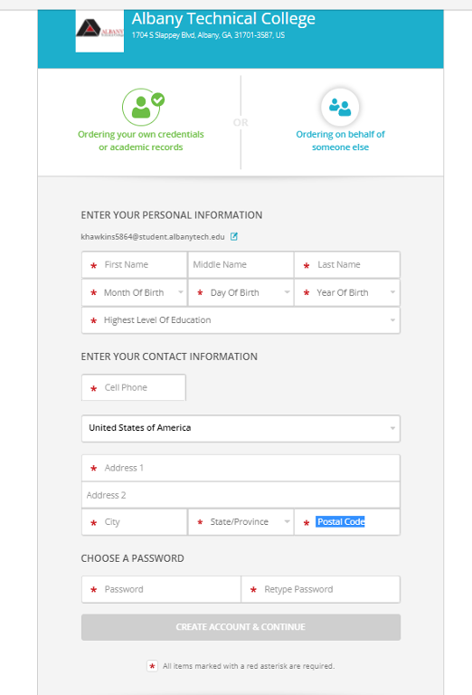 Student Information Example - Step 01