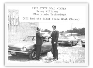 1972 Goal Winner Benny Williams Electronic Technology